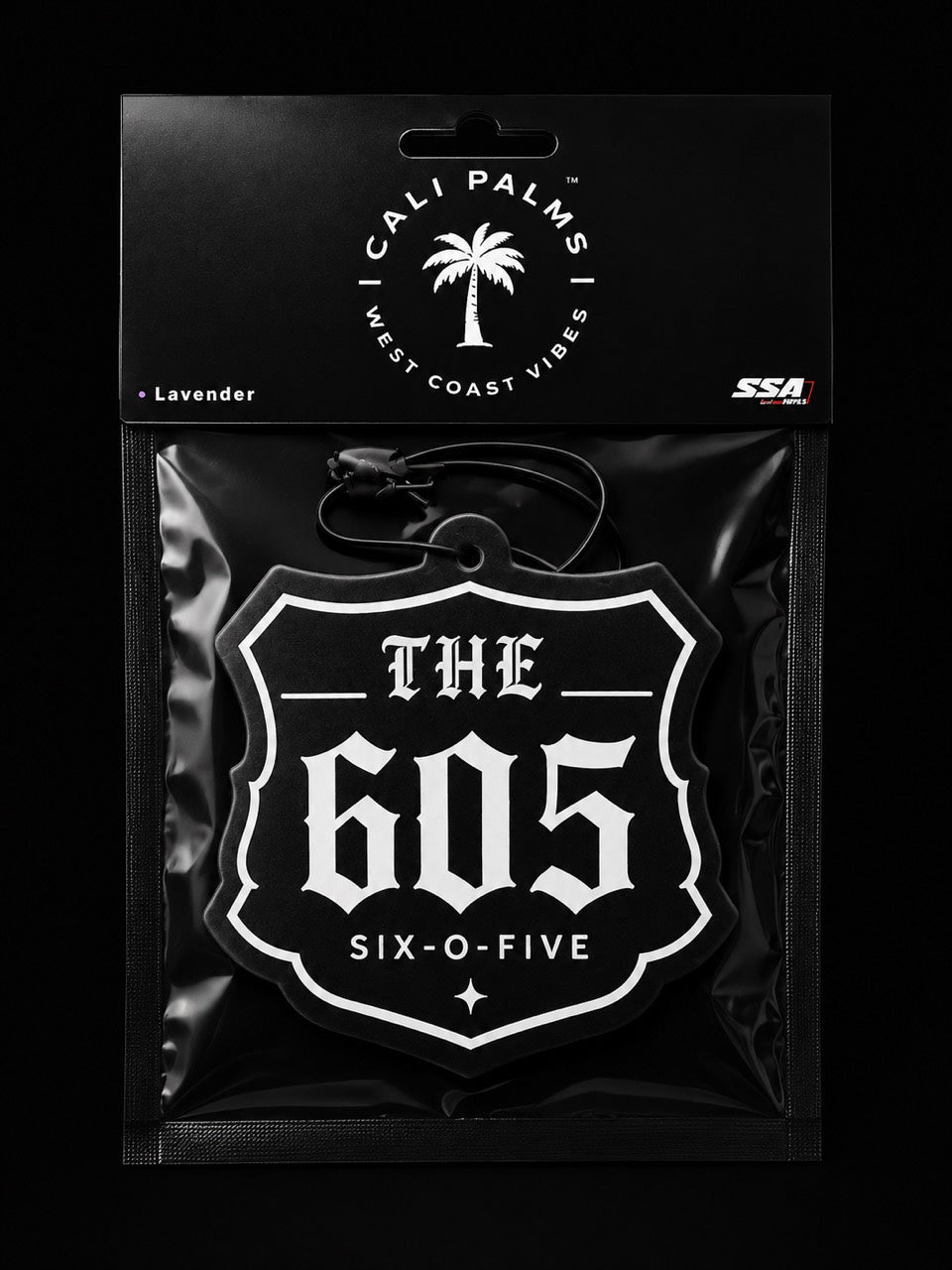 Cali Palms The 605 Freeway car air freshener packaged product