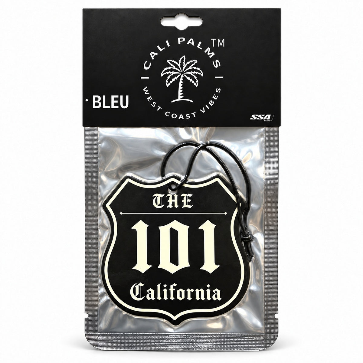 The 101 Freeway - Bleu Car Air Freshener - packaged product on white background