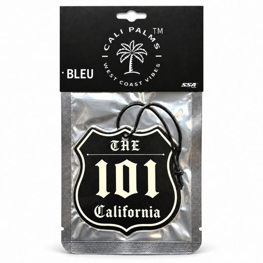 The 101 Freeway - Bleu Car Air Freshener - packaged product on white background