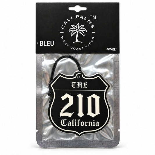 The 210 Freeway - Bleu Car Air Freshener - packaged product on white background
