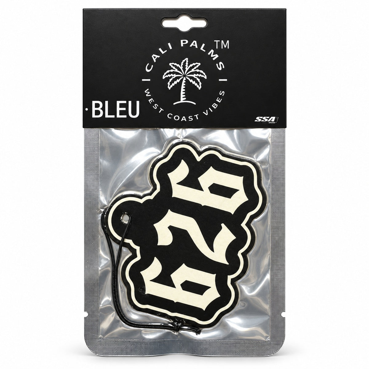626 Area Code - Bleu Car Air Freshener - packaged product on white background