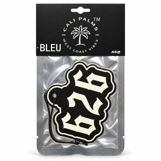 626 Area Code - Bleu Car Air Freshener - packaged product on white background